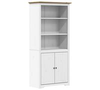 vidaXL Bibliothèque BODO blanc et brun 82x40x173 cm pin massif