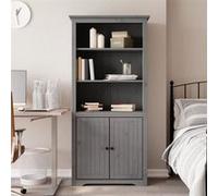 vidaXL Bibliothèque BODO gris 80 x 40 x 172 cm bois de pin massif 355058 Gris G