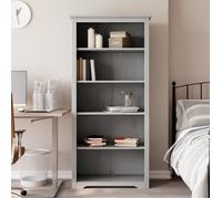 vidaXL Bibliothèque BODO gris 80x38x180 cm bois pin massif 5 niveaux 355082