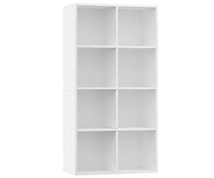vidaXL Bibliothèque/Buffet Blanc 66x30x130 cm Bois d'ingénierie