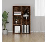Vidaxl Bibliothèque/Buffet Chêne Fumé 50x25x80 Cm Bois D'ingénierie Marron