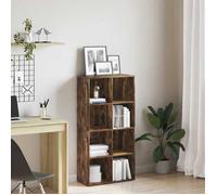 vidaXL Bibliothèque / Étagère à livres en bois d'ingénierie chêne fumé 66x30x130 cm