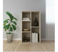 vidaXL Bibliothèque/Buffet, Meuble de Rangement avec Compartiment, Armoire à Livres Salon Intérieur, Moderne, Chêne Sonoma Bois d’Ingénierie