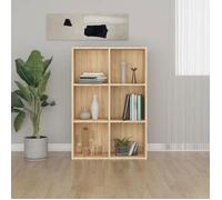 vidaXL Bibliothèque buffet Chêne Sonoma 66x30x98 cm bois d'ingénierie