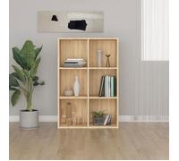 vidaXL Bibliothèque buffet Chêne Sonoma 66x30x98 cm bois d'ingénierie