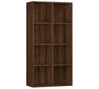 vidaXL Bibliothèque/Buffet Étagère à Livres Meuble de Rangement Salle de Séjour Maison Intérieur Chêne Marron 66x30x130 cm Bois d'Ingénierie