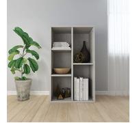 Vidaxl Bibliothèque/Buffet Gris Béton 50x25x80 Cm Bois D'ingénierie Gris