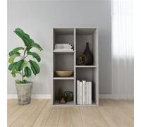 vidaXL Bibliothèque/Buffet Gris béton 50x25x80 cm Aggloméré