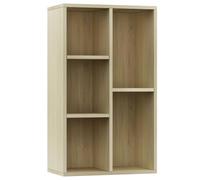 vidaXL Bibliothèque/Buffet, Meuble de Rangement avec Compartiment, Armoire à Livres Salon Intérieur, Moderne, Chêne Sonoma Bois d’Ingénierie