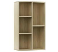 vidaXL Bibliothèque/Buffet, Meuble de Rangement avec Compartiment, Armoire à Livres Salon Intérieur, Moderne, Chêne Sonoma Bois d’Ingénierie