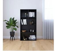 VidaXL Bibliothèque/Buffet Noir 66 x 30 x 130 cm Aggloméré