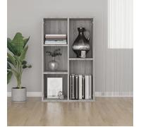 vidaXL Bibliothèque-Buffet sonoma gris 50x25x80 cm bois d'ingénierie 826612