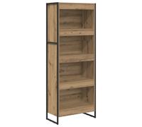 vidaXL Bibliothèque Chêne artisan 80 x 30 x 155 cm Bois d'ingénierie