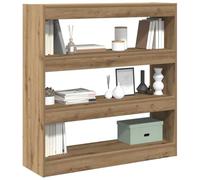 vidaXL Bibliothèque chêne Artisanal 100 x 30 x 103 cm, Rangement spacieux, Salon Moderne, étagère rectangulaire, bibliothèque Durable, décor Pratique et stylé
