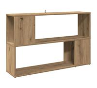 vidaXL Bibliothèque chêne Artisanal 100x24x63 cm Bois d'ingénierie, bibliothèque, séparateur de pièce, séparateur, Armoire de Rangement