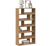 vidaXL Bibliothèque chêne artisanal 100x33x187,5 cm bois d'ingénierie Marron