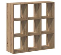 vidaXL Bibliothèque chêne artisanal 102x32x102 cm Bois d'ingénierie Marron