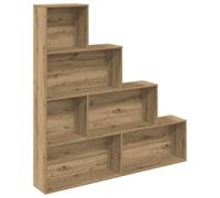 vidaXL Bibliothèque chêne artisanal 157x24x160 cm Bois d'ingénierie