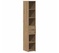 vidaXL Bibliothèque Chêne Artisanal 30 x 42.4 x 185.2 cm | Beaucoup de place pour garder tes affaires bien rangées, Un style sympa qui s'associe à n'importe quel intérieur cool,