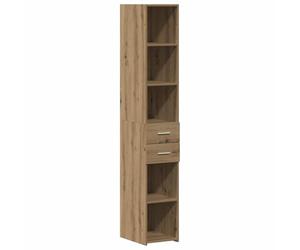 vidaXL Bibliothèque Chêne Artisanal 30 x 42.4 x 185.2 cm | Beaucoup de place pour garder tes affaires bien rangées, Un style sympa qui s'associe à n'importe quel intérieur cool,