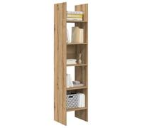 vidaXL Bibliothèque Chêne Artisanal 40 x 35 x 180 cm Bois d'ingénierie Rangement robuste Moderne