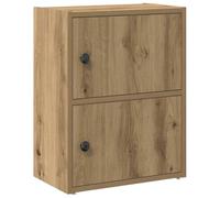 vidaXL Bibliothèque chêne Artisanal 40x24x52 cm Bois d'ingénierie, étagère à Livres, Support de Rangement, Support à Livres, Armoire de Rangement