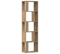 Bibliothèque chêne artisanal 45x24x159 cm bois d ingénierie