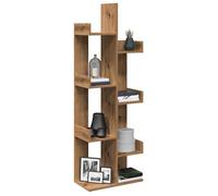 vidaXL Bibliothèque chêne artisanal 48x25,5x140 cm bois d'ingénierie, armoire à livres, armoire de rangement, étagère de 856695