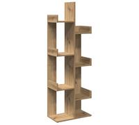 vidaXL Bibliothèque chêne Artisanal 48x25,5x140 cm Bois d'ingénierie, Armoire à Livres, Armoire de Rangement, étagère de Rangement, étagère à Livres