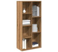 vidaXL Bibliothèque chêne Artisanal 50x25x104 cm, bibliothèque, Meuble à Livres, Armoire de Rangement, étagère à Livres, étagère de Rangement