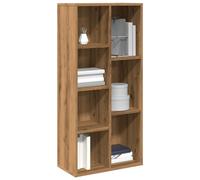 vidaXL Bibliothèque chêne Artisanal 50x25x104 cm, bibliothèque, Meuble à Livres, Armoire de Rangement, étagère à Livres, étagère de Rangement