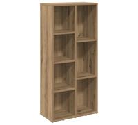 vidaXL Bibliothèque chêne Artisanal 50x25x104 cm, bibliothèque, Meuble à Livres, Armoire de Rangement, étagère à Livres, étagère de Rangement