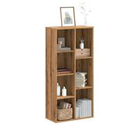 vidaXL Bibliothèque chêne Artisanal 50x25x105 cm Bois d'ingénierie, étagère, étagère à Livres, Support de Livre, Armoire de Rangement