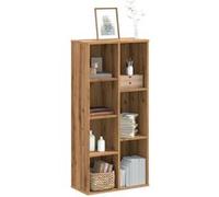vidaXL Bibliothèque chêne artisanal 50x25x105 cm bois d'ingénierie Marron 852797