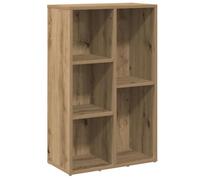vidaXL Bibliothèque chêne artisanal 50x25x80 cm Bois d'ingénierie Marron