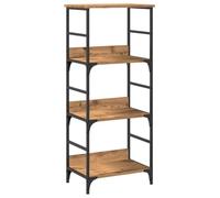 vidaXL Bibliothèque chêne Artisanal 50x33x117,5 cm Bois d'ingénierie, bibliothèque, Armoire de Rangement, Support de Rangement, étagère