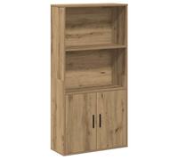 vidaXL Bibliothèque en bois d'ingénierie chêne artisanal 60x24x120 cm