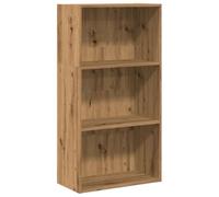vidaXL Bibliothèque chêne Artisanal 60x30x114 cm Bois d'ingénierie, étagère, étagère à Livres, Support de Livre, Armoire de Rangement