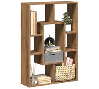 vidaXL Bibliothèque chêne artisanal 63x20x90 cm – Bois d'ingénierie, étagère de rangement
