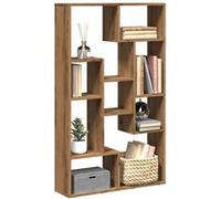 vidaXL Bibliothèque chêne artisanal 72x20x120 cm bois d'ingénierie, étagère, étagère de rangement, support à livres, étagère à livres Marron G