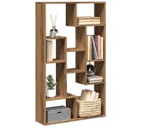 vidaXL Bibliothèque chêne Artisanal 72x20x120 cm Bois d'ingénierie, étagère, étagère de Rangement, Support à Livres, étagère à Livres