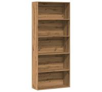 vidaXL Bibliothèque chêne artisanal 80×30×189 cm – bois d'ingénierie