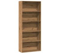 vidaXL Bibliothèque chêne artisanal 80×30×189 cm – bois d'ingénierie