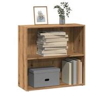 vidaXL Bibliothèque chêne artisanal 80x30x77 cm bois d'ingénierie, étagère, étagère à livres, support de livre, armoire de rangement Marron G