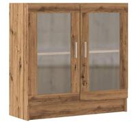 vidaXL Bibliothèque chêne Artisanal 82,5x30,5x80 cm Bois d'ingénierie, bibliothèque, Armoire de Rangement, Support de Rangement, étagère