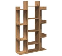 vidaXL Bibliothèque chêne artisanal 86x25,5x140 cm Bois d'ingénierie Multicolore