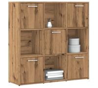 vidaXL Bibliothèque chêne artisanal 90x28x90 cm Bois d'ingénierie Marron
