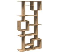 vidaXL Bibliothèque chêne Artisanal 92x29x188 cm Bois d'ingénierie, bibliothèque, étagère à Livres, étagère, Armoire de Rangement