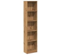 vidaXL Bibliothèque Chêne Artisian Bois d'ingénierie 40x24x176 cm Marron
