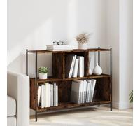 Vidaxl Bibliothèque Chêne Fumé 102x28x77,5 Cm Bois D'ingénierie Multicolore